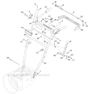 Handle Panel Style E and F Diagram and Parts List for 31AS63EE700 2012 Yard Machines Snow Blower